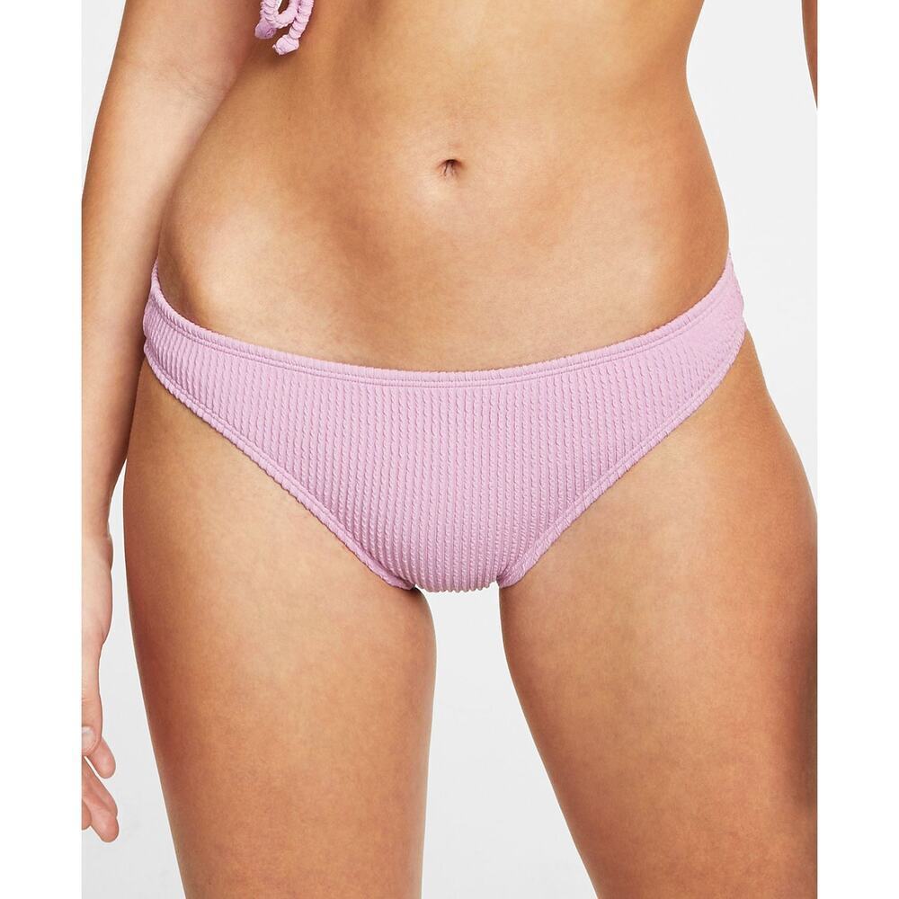 Salt + Cove Textured Hipster Bikini Bottoms Sandy Rib Dusty Violet NWT Large